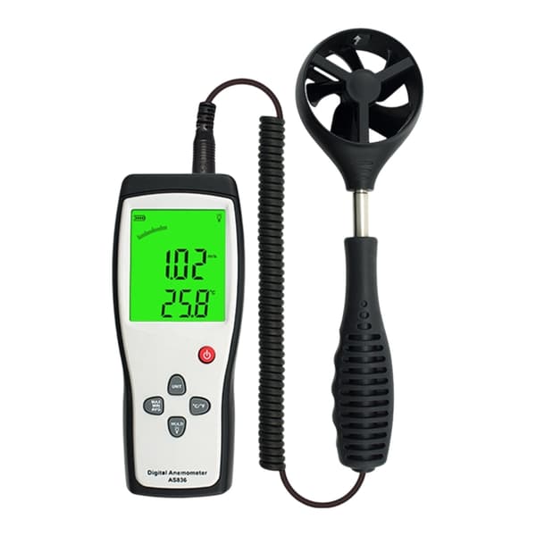 Digital Anemometer med hög noggrannhet för hastighetsmätning 0,3-45m/s