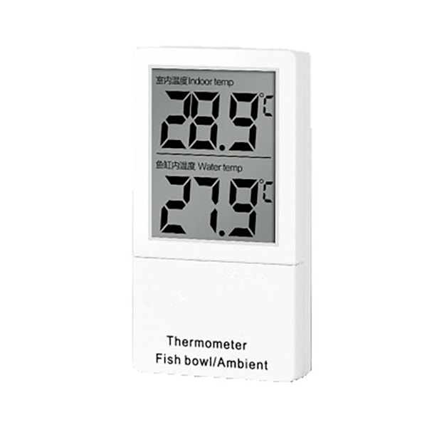 Vandtæt LCD Digital Termometer Akvarium Elektronisk præcisionsfisk til Tank Temperatur Måleværktøj Temperatur Se