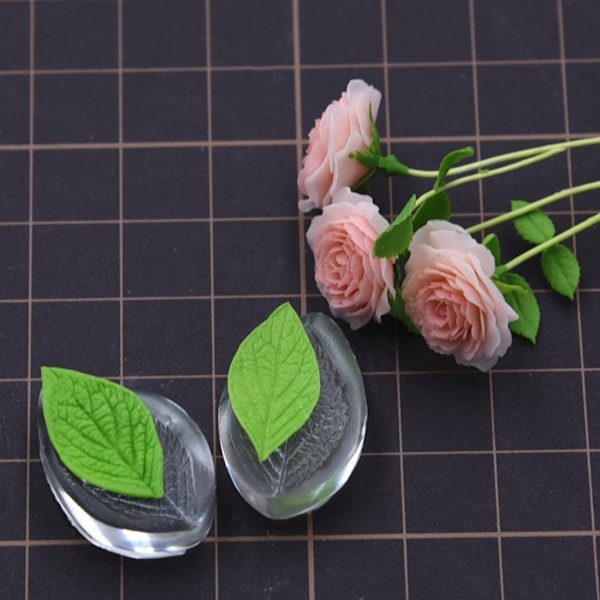 Bladforme Håndlavede Bageforme Blade Præge Lerforme til Fondantkage