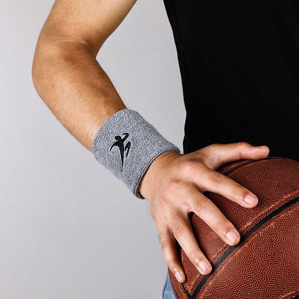 Sports Wristband for Men Women Moisture Wicking Athletic Sweatband White