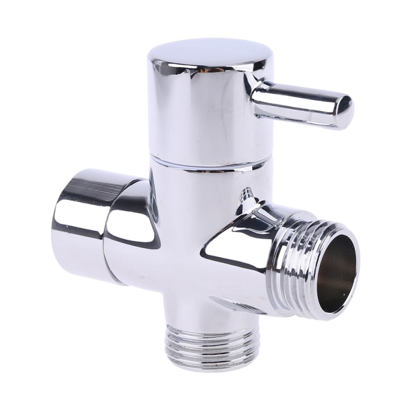 Krom messing G1/2" T-adapter 3 veier for ventildusjavleder Vannutskiller Baderom Toalett Bidet Sprayer