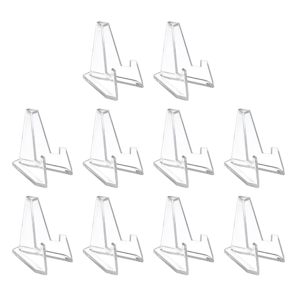 10 stk Akryl staffeli Stand Mynt Display Holder Desktop Bryllup Festdekorasjon
