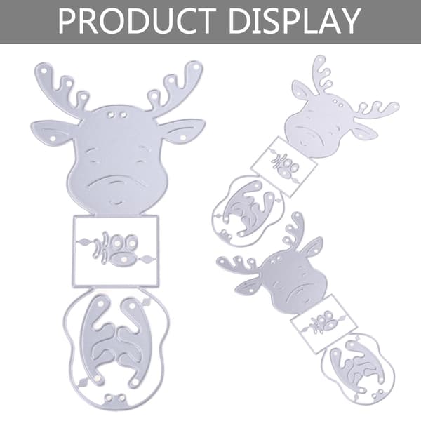 Jul Älg Prägling Skärmallar Stencil för DIY Scrapbooking