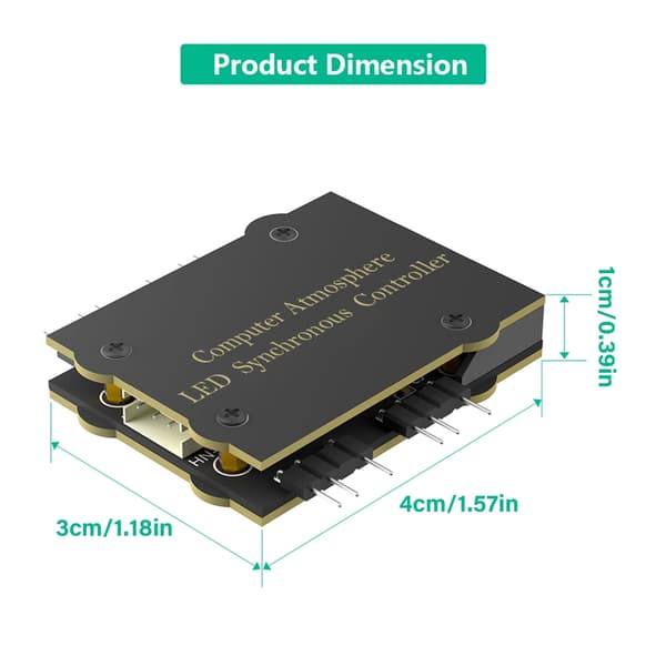 Datamaskin Atmosfære Lys Synkroniseringskontroller PC-kontakter Adapter