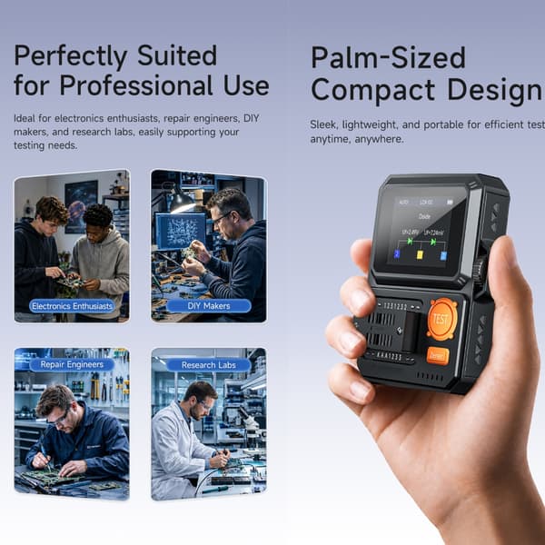 Elektronisk komponenttester for NPN IGBT SCR og Triac-komponenter