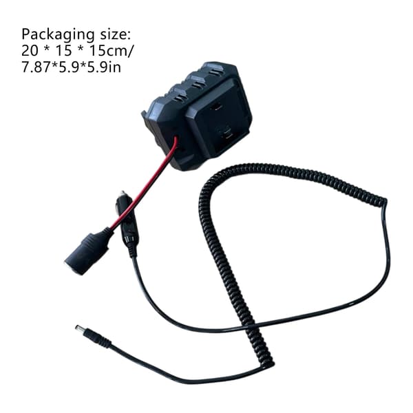 För 18V batteri enkel installation 2 i 1 adapterkontakt förlängd kabel