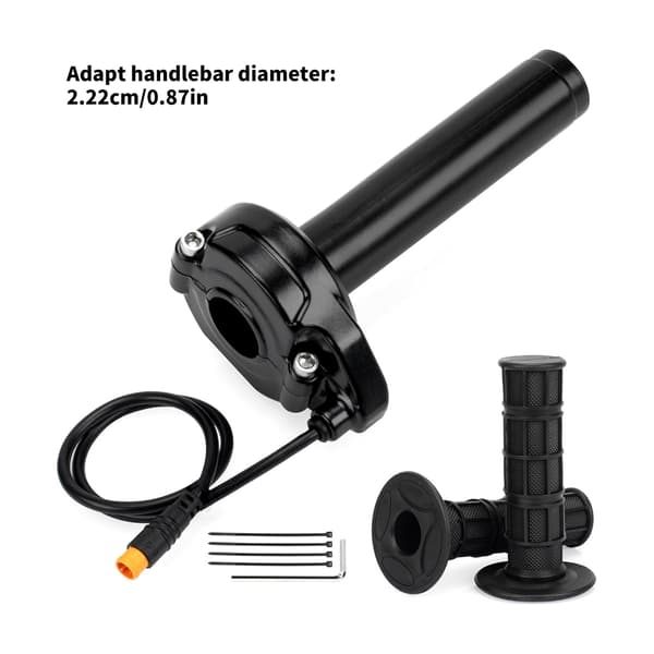 Hårdt motorcykel twist modifier greb passer til 22,2 mm styr 12V 72V