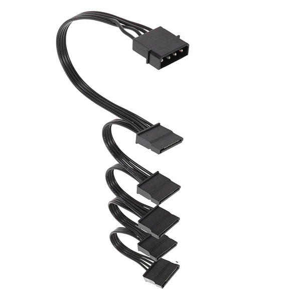 4-nastainen IDE Big 2/3/4/5 kiintolevyn power jatkokaapeli 4P ja Sata Y -jakajan sovitinkaapeli