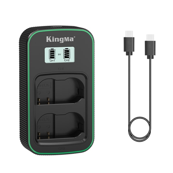 EN-EL15 ENEL15 LCD Dobbel USB C Hurtiglader for D7200 D7000 Z5 Z6 Z6ll Z7II D7100 D810 Kamera ladedokkingtilbehør