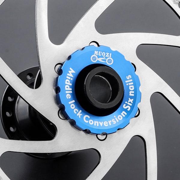 Cykelnavs Center Lock Centerlock låsring navs fat adaptrar axlar skivlåsringar Style A Black