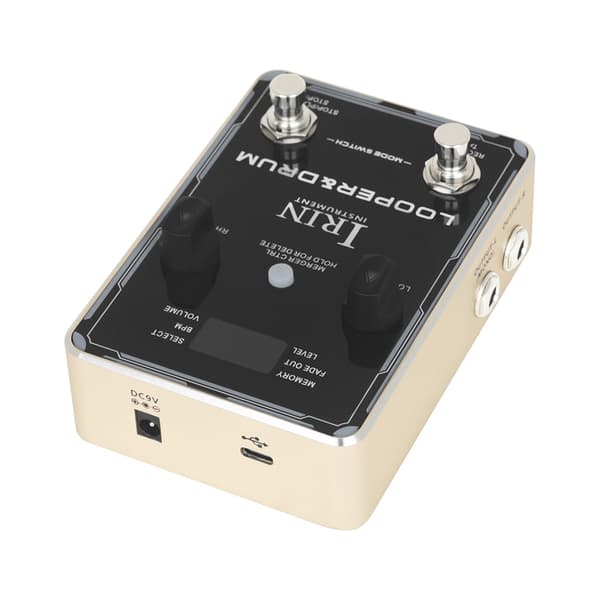 Looper Pedal Trummaskin Stereo Gitarr Loop Recorder Pedal med Skärm