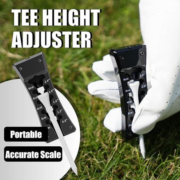 Golf Tees Høydeverktøy Golfsete Høyde Spiker Justerer Golf Tees Høyde Måler