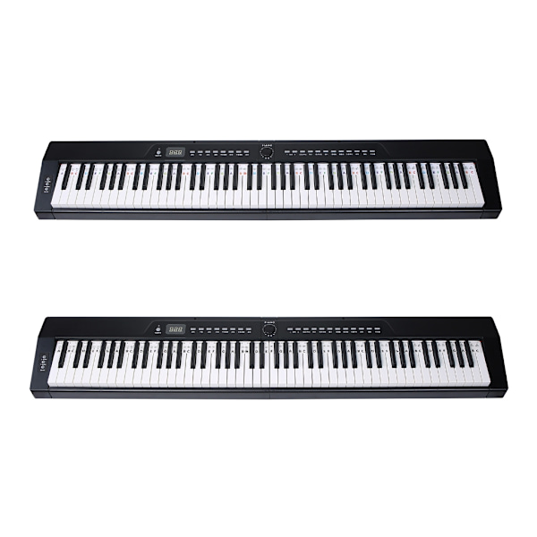 Pianon musiikkinäppäintarra, pianon nuottimerkintäpeitto nuottikirjoituksella Color 88 keys