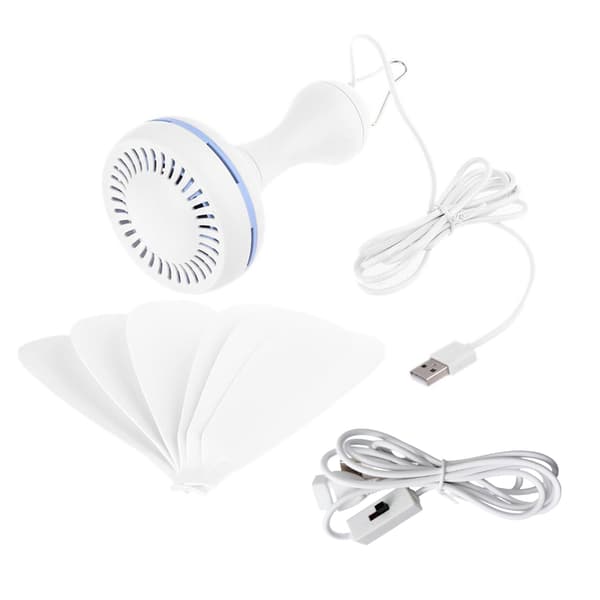 Udendørs campingventilator 3-hastigheds loftventilator USB hængende ventilator baldakin loftventilator