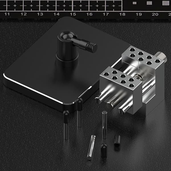 2-i-1 Mini Bärbart Skruvstycke Justerbar Klämma Precisionsverktyg för Modellering