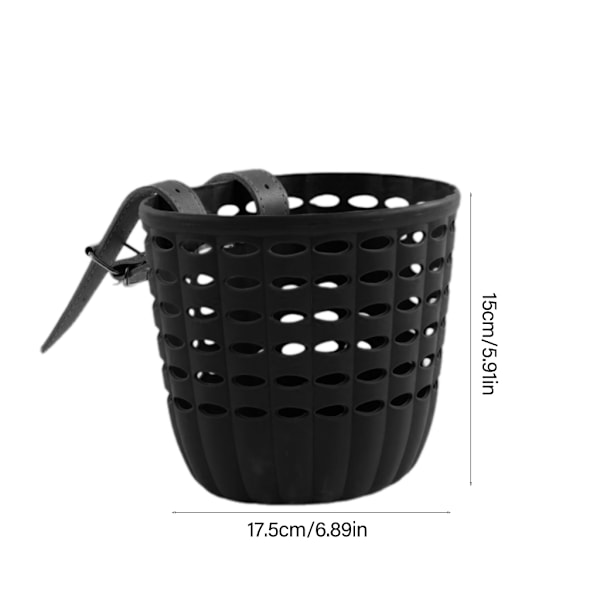 Børnecykler Frontkurv Plastik Cykelkurve med Justerbar Rem