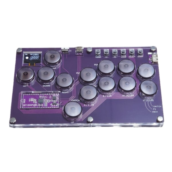 Fighting Box Mini HitBox Controller SOCD Arcade Stick Keyboard SOCD för PC-spelkonsoltillbehör null - B