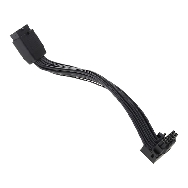 16AWG PCIE 5.0 16Pin (12+4P) han-til-hun-videokort strømkabel Lige hoved til drejning af hovedadapterledning 12VHPWR