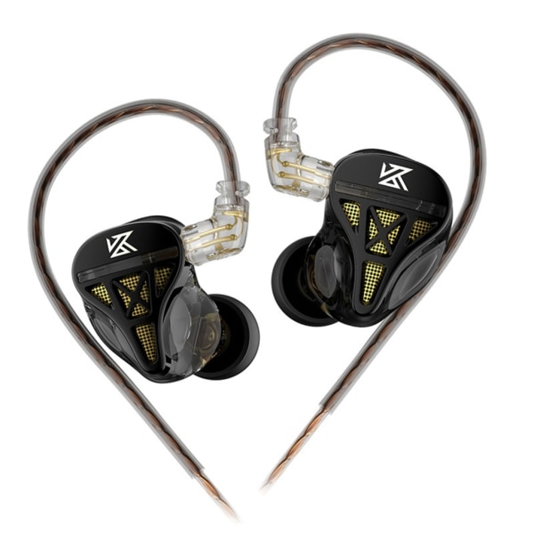 KZ-DQS 3,5 mm Plugg- Øretelefoner Dynamisk lyd HIFI In-ear Mikrofon Kablede hodetelefoner Sport Gaming Headset Spill Ørepropper