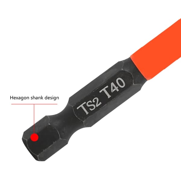 Magnetiska stjärnskruvmejselbits set 100mm stål för möbelmontering & mer