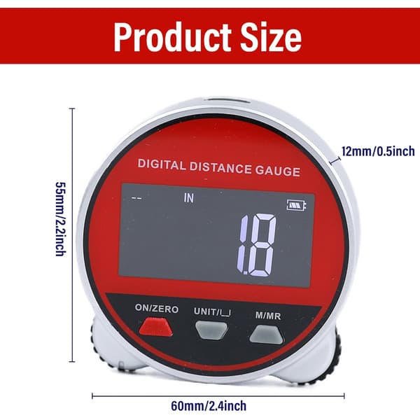 Digital Display Roller Ruler Elektronisk Rullmåttband Digitalt Måttband