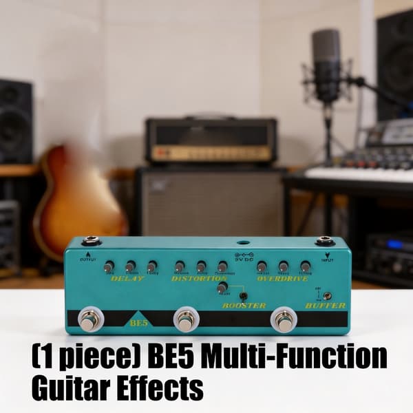 5-i-1 Guitar Effekter Stompbox med Delay og True Bypass Design