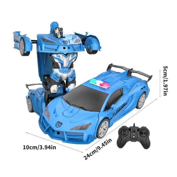 Omkonfigurerbar elbil-leksak med driftfunktion och robotspelläge