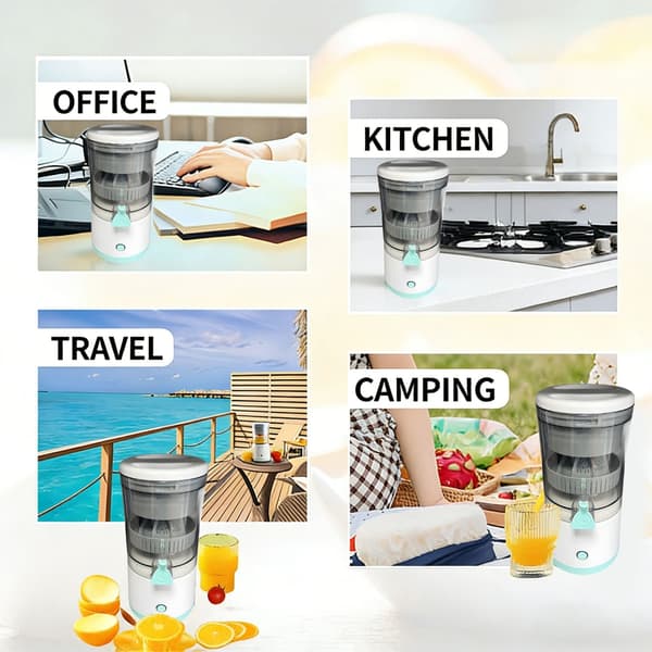 USB C Juicing Device 360 Degree Extraction No Hand Power Required
