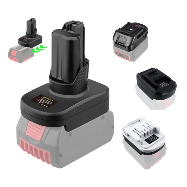Multifunksjonell 18V til 12V batteriadapter ideell for hjemmereparasjoner