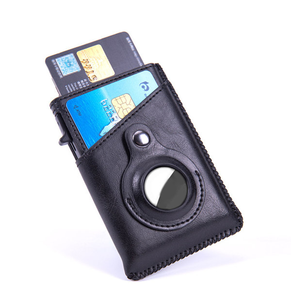 Automatisk Slim Wallet RFID-blokerende kreditkortholder til AirTag Gray