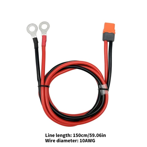 XT60i til O-ringer Terminalkabel 10AWG for Forlenget Batteritid