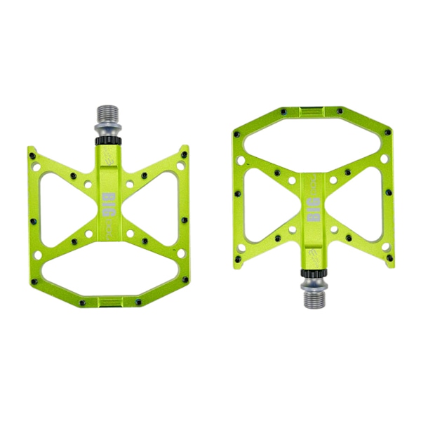 Hot Favorable Bicycle Pedal Mountain Bike Aluminum Alloy Palin Pedal Green