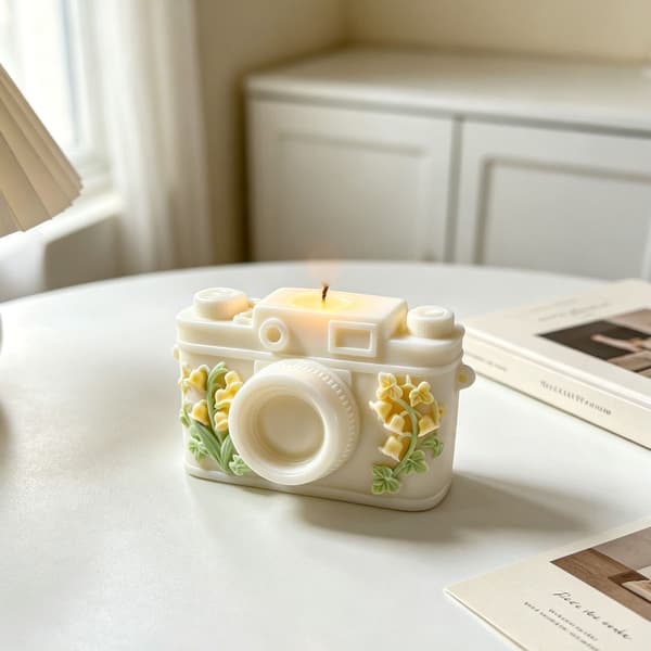3D Valley Blomsterpreg Silikonform Kameraformet Silikonform
