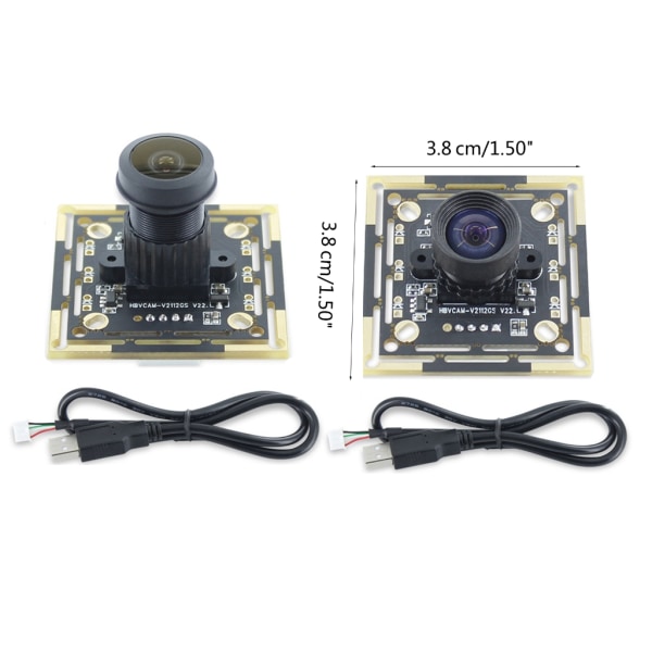 USB 640x480 OV7251 höghastighetsskanningskameramodul 0,3 MP 60° 90° fast fokus null - B