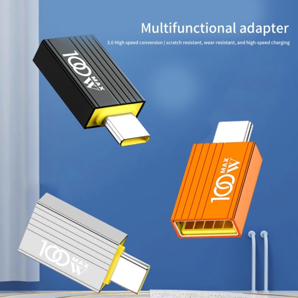 USB C hane till USB 3.0 honadapter OTG adapter förlängningskontakt för bärbar dator Silver