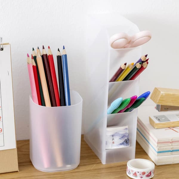 Multifunksjonell skrivebordsoppbevaring Penneholder Blyant Display Kopp for Kontor Skole