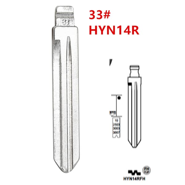 Langtidsholdbart metalfolde nøgleblad 33# HYN14R til moderne bilværksteder
