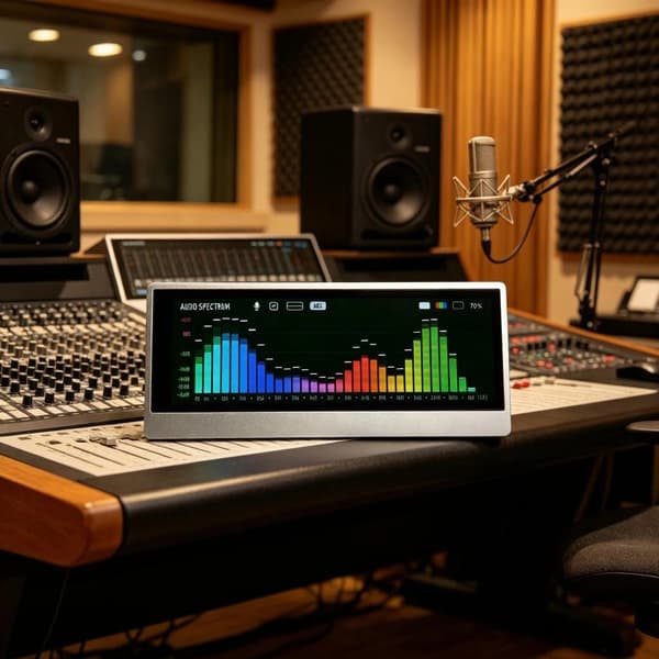 Berøringspanel Skjerm Lydspektrum Display Analog Pekernål 4,6 Tommer for Studio