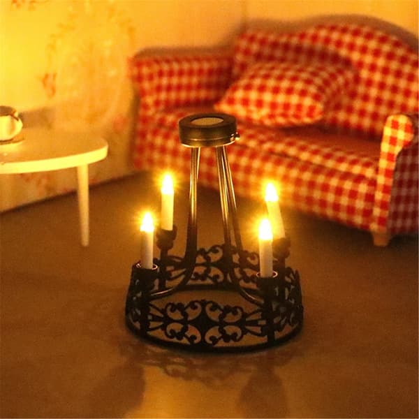Miniature Loftslampe Model Dukkehus Tilbehør Rolleleg Møbler