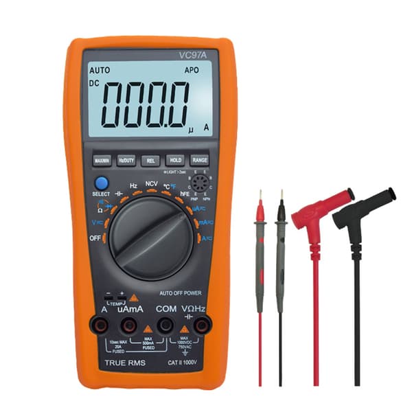 Bærbar Digital Multimeter Volt Meter Auto-Ranging Tester Måler Spænding