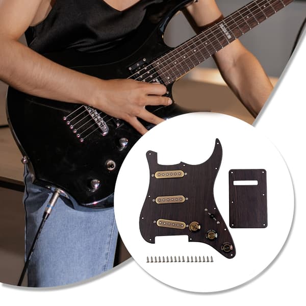 Single Coil Pickup Pickguard Forudkablet Loaded Pickguard Elektrisk Guitar Del
