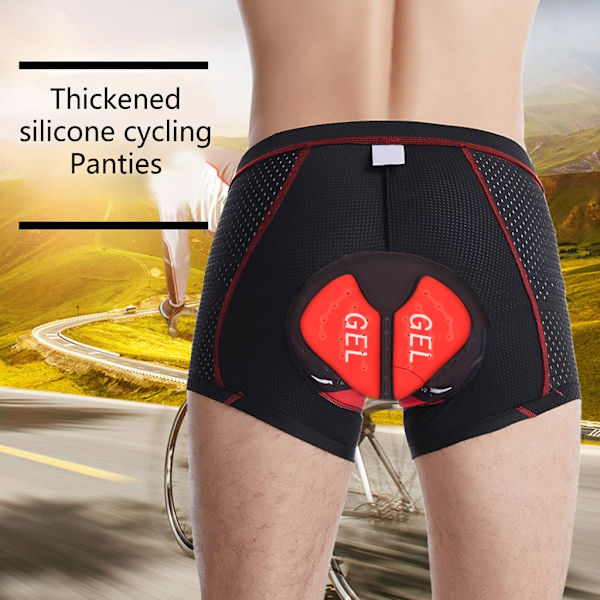 Polstrede sykkelshorts sykkelundertøy 3D polstring sykkel-MTB liner underbukser S