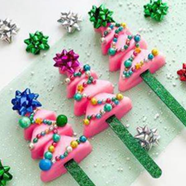 Sugarcraft Form Silikone 3D Sød Juletræ Bageværktøj Køkkengave