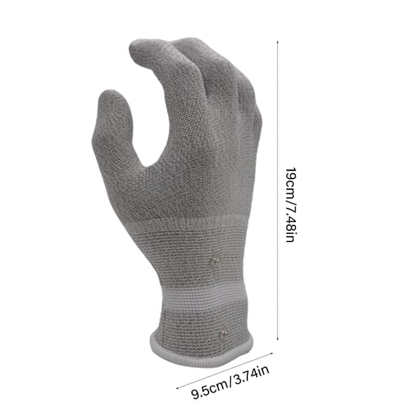 Sølvfiber Touch Display Handsker Forstærket Nylon Konstruktion Langtidsholdbar 2x