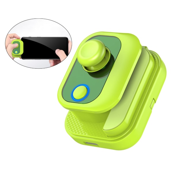 AoBing Mini Mobile Game Controller Trigger Joystick Stöder HID-MFi Spel Stöd Android iOS13.4+ för COD och andra Green