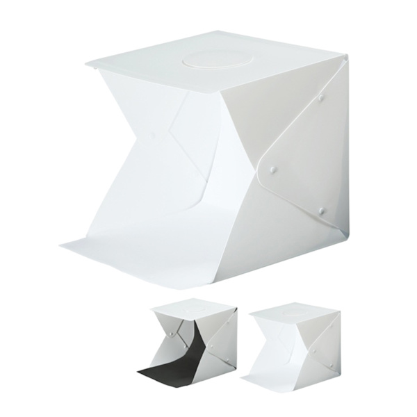 LED Folding Light Box 30x30 Portable Photo Studio Softbox för kamera