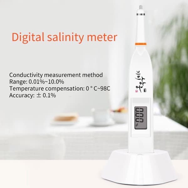 Mat Salinitetstester Penn Salinometer LED Elektronisk Mat Saltkonsentrasjon