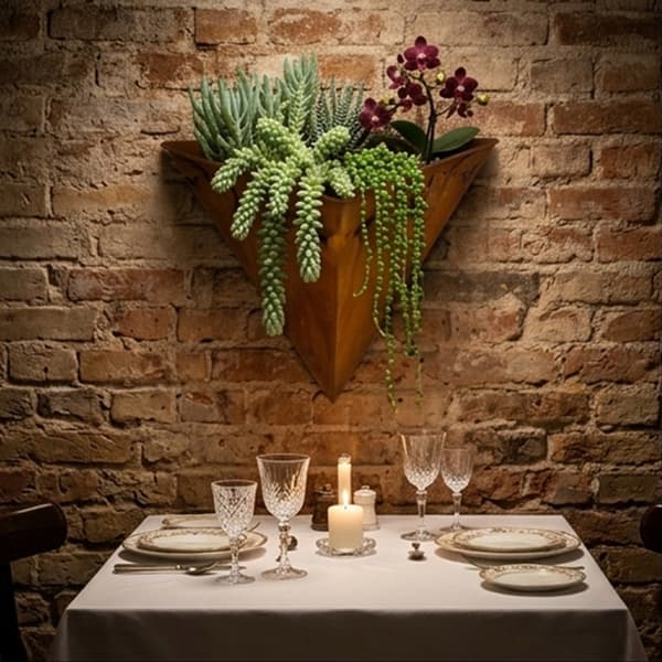 Hängande Triangulär Blomvas Arrangemang Växtkruka Balkongdekoration