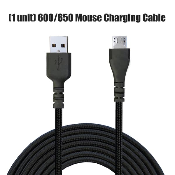 MicroUSB til USB A opladerkabel til Rival 600/650 Gaming Mus