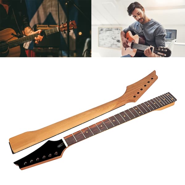 24 Band Lönnhals för Gitarr Professionell Lättinstallerad Gitarrhals Ersättning